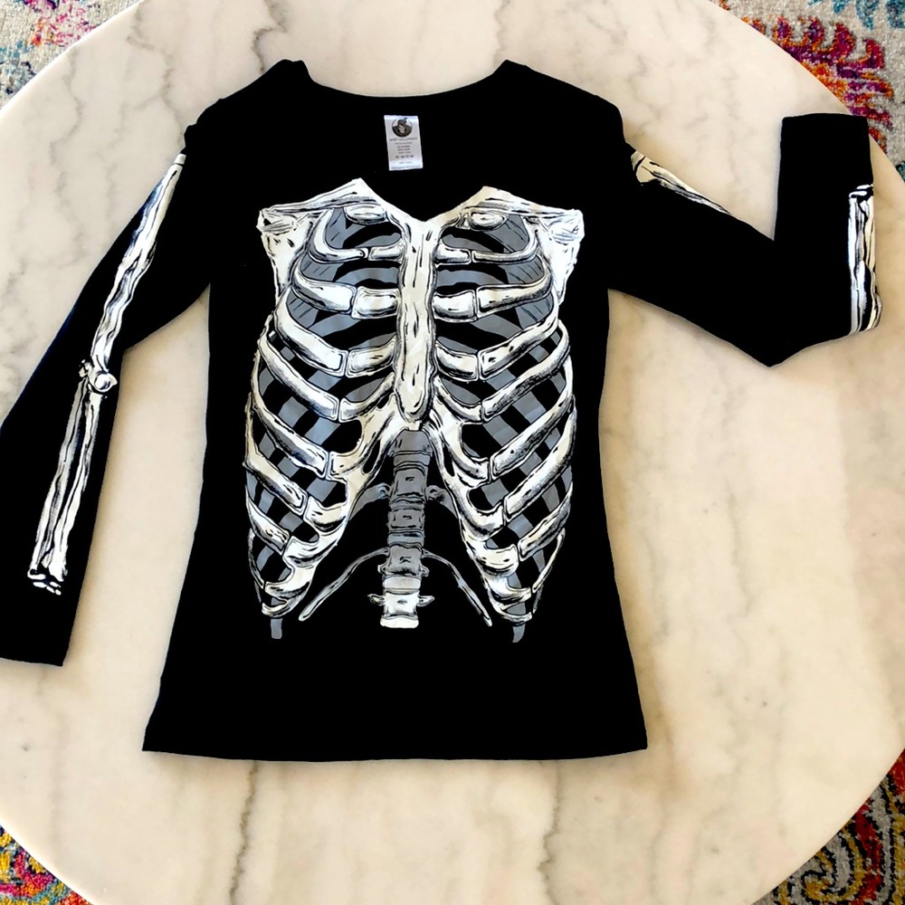 ☠️💀Bones V Neck Long Sleeve💀☠️